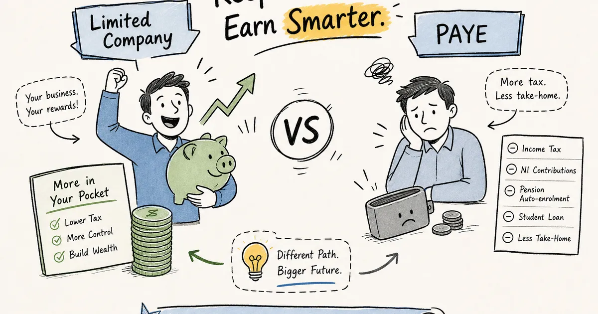 Limited Company vs PAYE UK — Which Pays More? | CalcKit